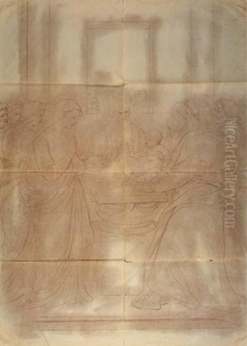 La Circoncision Oil Painting by Tommaso Minardi