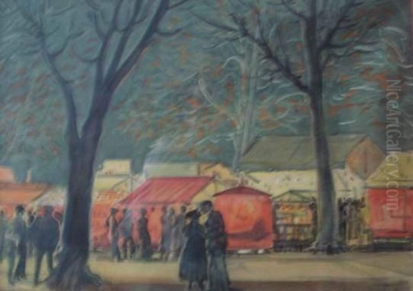 Fete Foraine Oil Painting by Tony Minartz