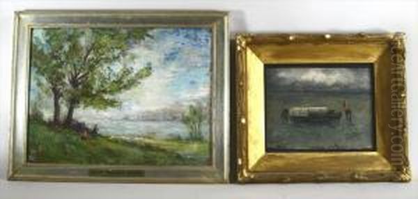 Looking Out To Sea Oil Painting by Robert Crannell Minor Sr.