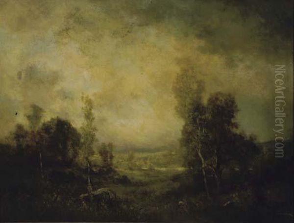 The Approaching Storm Oil Painting by Robert Crannell Minor Sr.