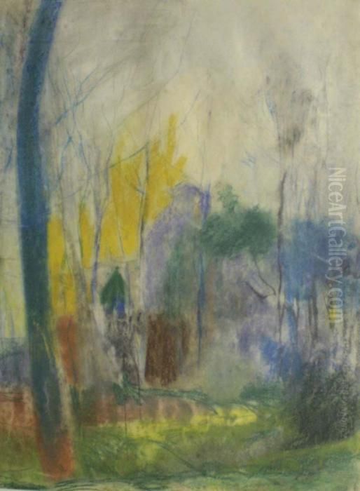 Paisaje Oil Painting by Joaquin Mir Trinxet