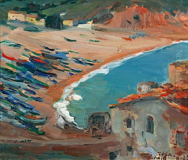 Playa De Tossa De Mar Oil Painting by Joaquim Mir
