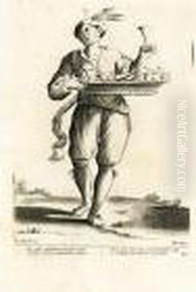 L'arti Per Via Disegnate Et 
Offerte Dal Sig. Gioseppe Mitelli Al Grande, Et Alto Nettuno Gigante 
Sig. Della Piazza Di Bologna. Oil Painting by Giuseppe Maria Mitelli