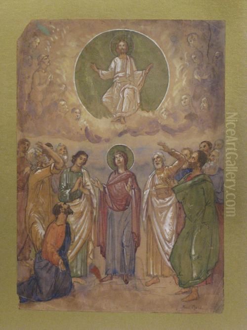 The Ascension Oil Painting by Paul Molda