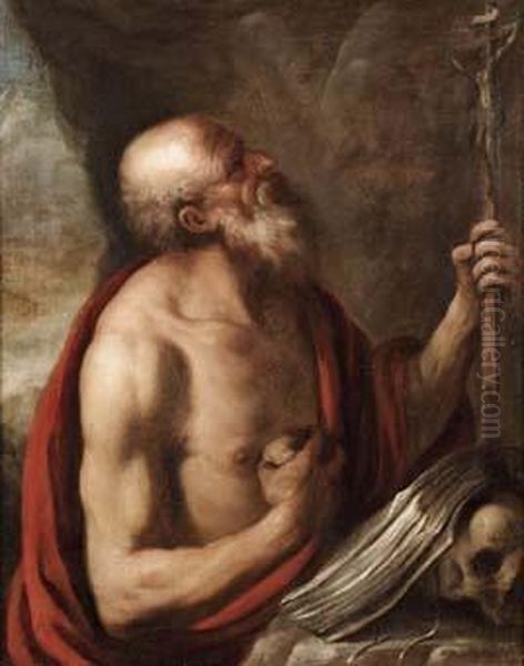 San Gerolamo Oil Painting by Antonio Molinari