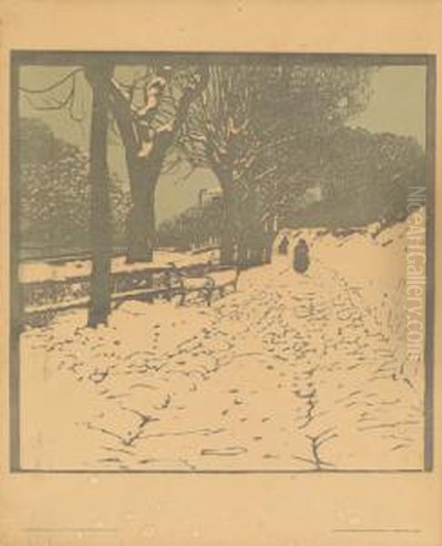 Winter (hohe Warte Inwien) Oil Painting by Carl Moll