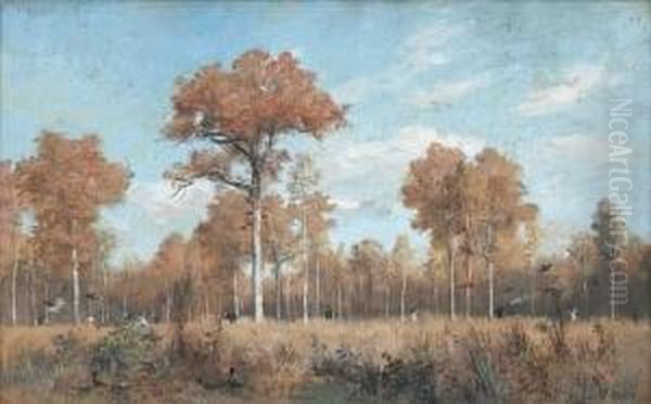 Partie De Chasse Oil Painting by Robert Charles Gustave Laurens Mols