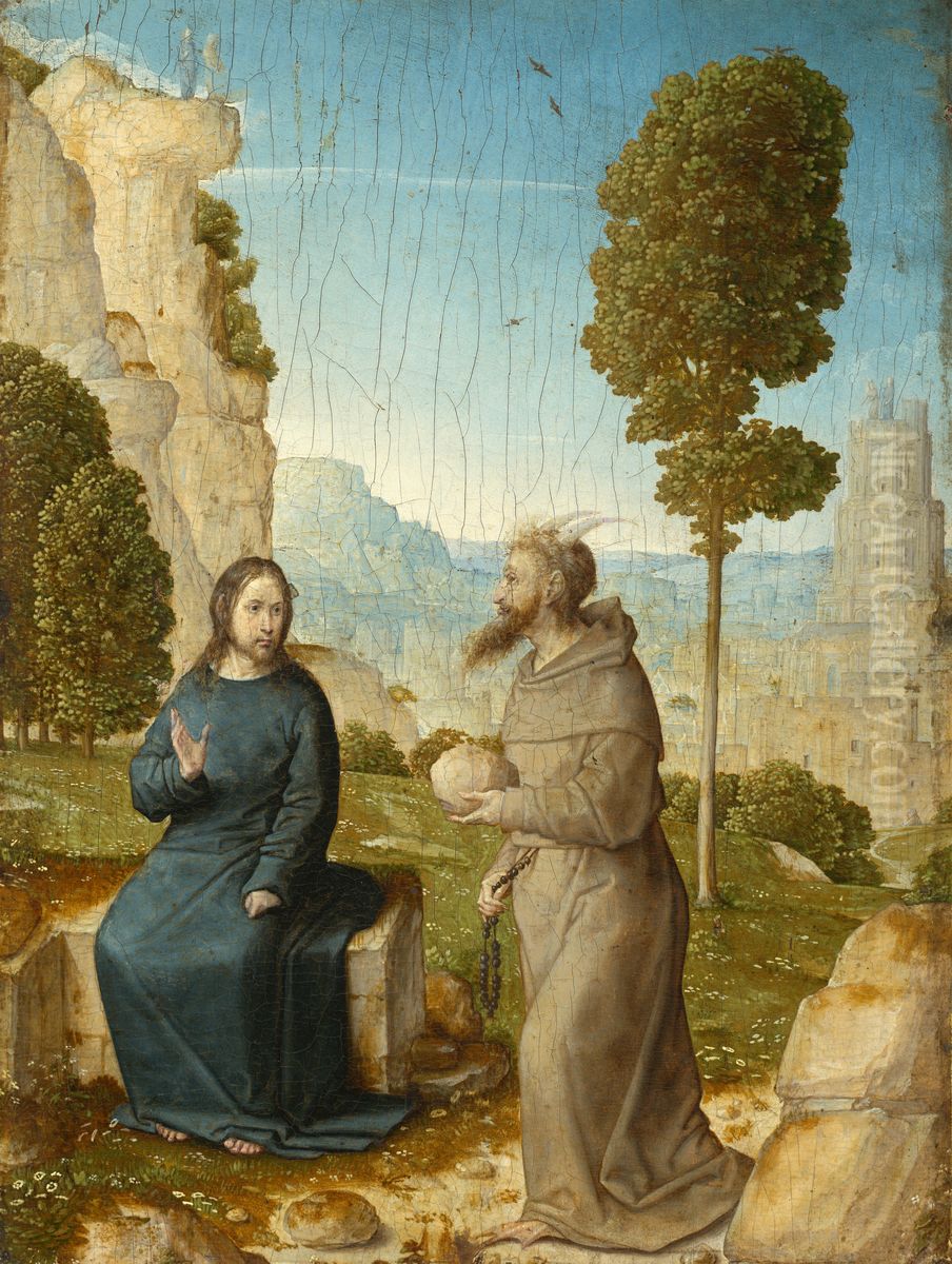 The Temptation Of Christ Oil Painting by Juan De Flandes