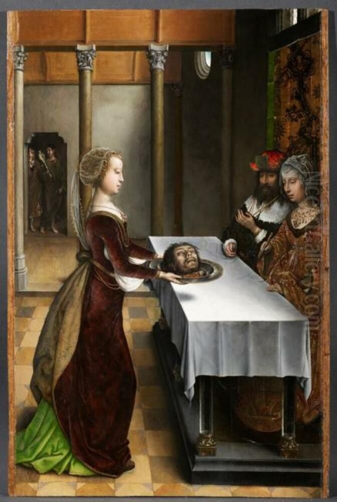 Herodias' Revenge Oil Painting by Juan De Flandes