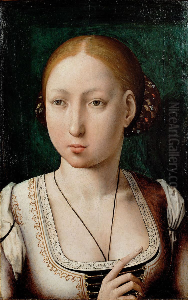 Portrait of Joan the Mad Oil Painting by Juan De Flandes
