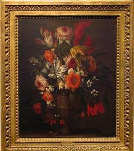 Floral Still Life Oil Painting by Antoine (Baptiste M.) Monnoyer