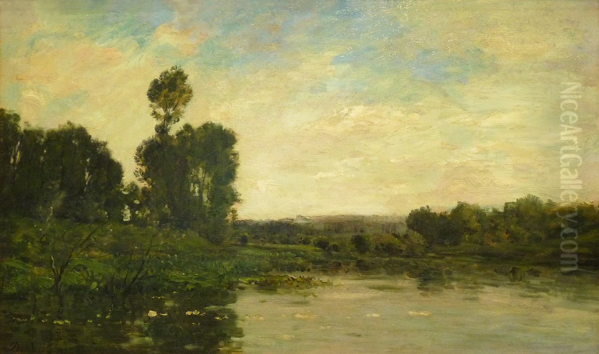 Landscape Oil Painting by Charles-Francois Daubigny