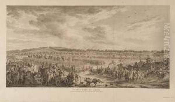 Vue De La Plaine Des Sablons Par
 Georges Malbeste, Jean-baptiste Lienard Et Francois-denis Nee Oil Painting by Jean-Michel Moreau