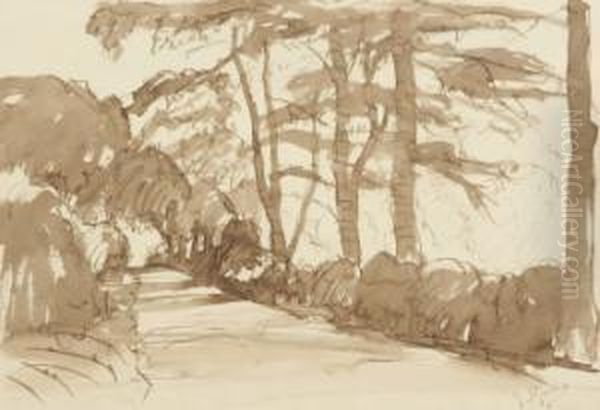 Paisaje Oil Painting by Jaime Morera y Galicia