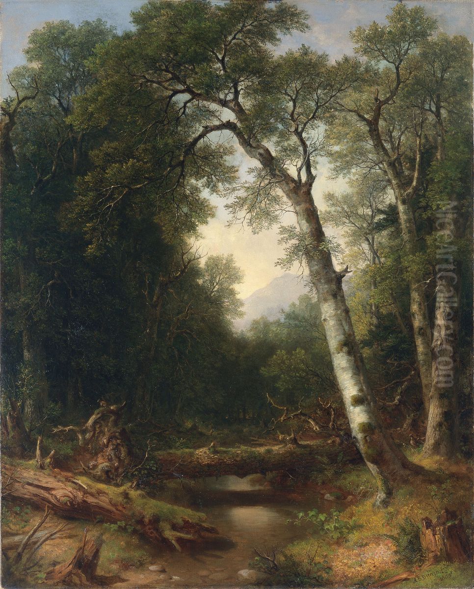 A Creek in the Woods Oil Painting by Asher Brown Durand