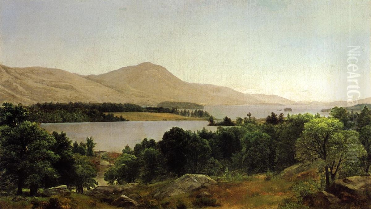 Lake George Oil Painting by Asher Brown Durand