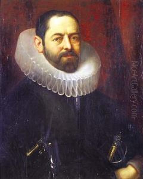 Ritratto Di Gentiluomo
Con Gorgiera E Spada Oil Painting by Giovanni Battista Moroni