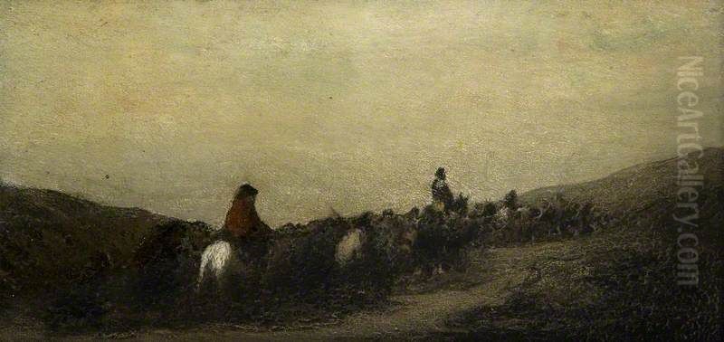 The Fugitives Oil Painting by Honore Daumier