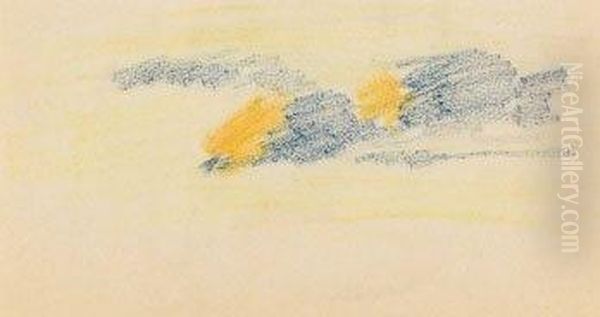 Studie Aus Skizzenbuch Oil Painting by Kolo Moser