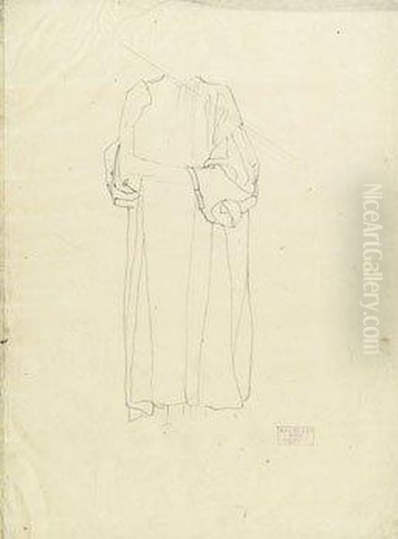 Studie Oil Painting by Kolo Moser