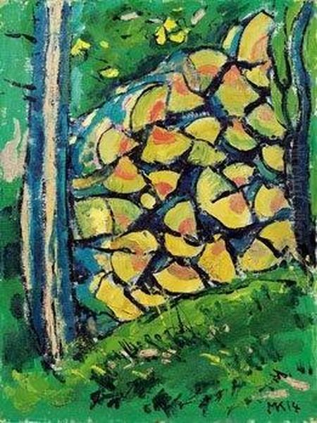 Geholz Oil Painting by Kolo Moser