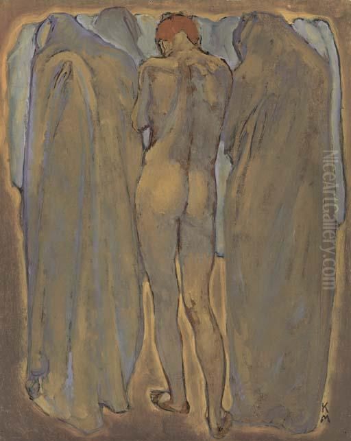 Weiblicher Akt Oil Painting by Kolo Moser