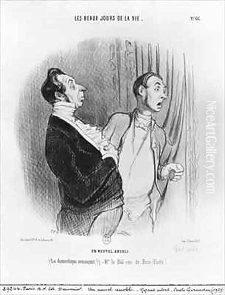 Series Les beaux jours de la vie A new nobleman Oil Painting by Honore Daumier