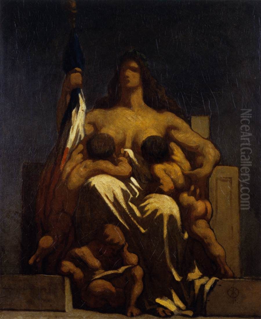 The Republic Oil Painting by Honore Daumier