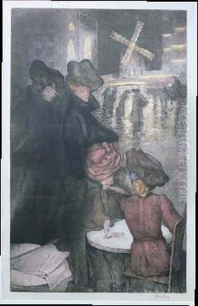 Donne Al Bistro Oil Painting by Alfredo Muller