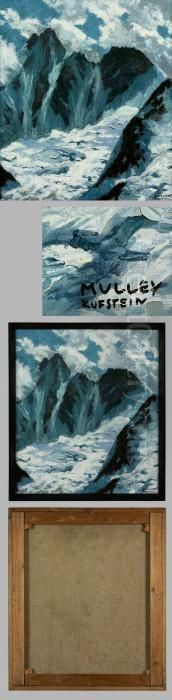 Schneebedecktes Gebirgsmassiv Oil Painting by Oskar Mulley