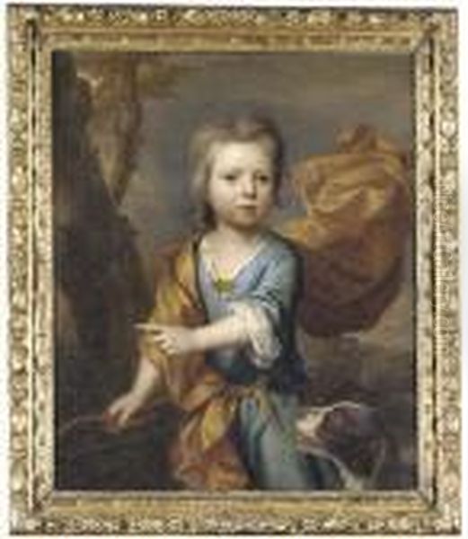 Portrait Of A Young Boy Oil Painting by Thomas Murray