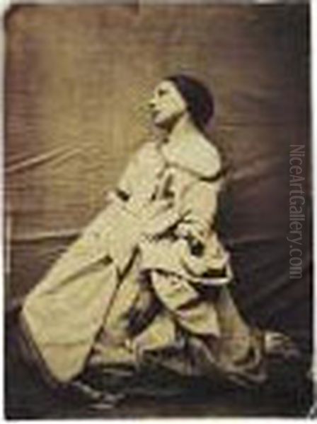 Allegorical Study Of A Young Woman Oil Painting by Adrien Nadar