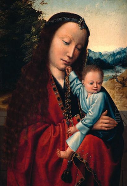 Virgin and Child Oil Painting by Gerard David