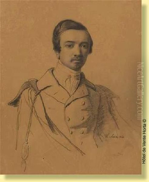 Portrait D'officier Oil Painting by Francois-Joseph Navez