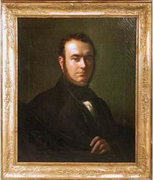 Portrait Du Vicomte Alberic Du Bus De Gisignies Oil Painting by Francois-Joseph Navez