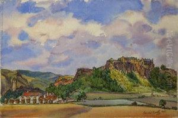 Stirling Castle Oil Painting by Edward Mossforth Neatby