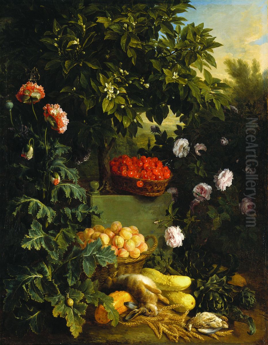 Summer Oil Painting by Alexandre-Francois Desportes