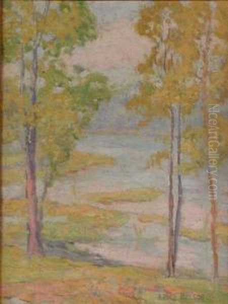 View Through The Trees Oil Painting by Ernest Bruce Nelson