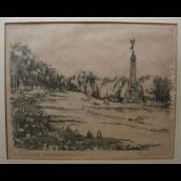 The Monument Oil Painting by Ernst Neumann