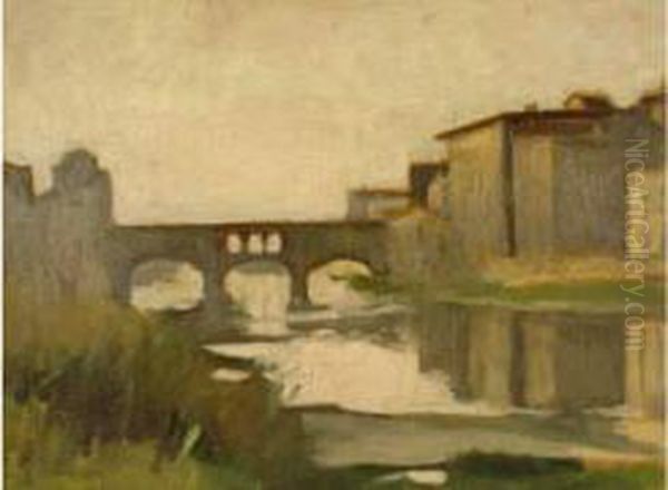 Florence Oil Painting by Ernst Neumann