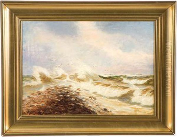 Seascape Oil Painting by Johann Neumann