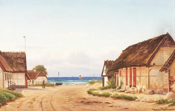 Scenery From Gilleleje Oil Painting by Johann Neumann