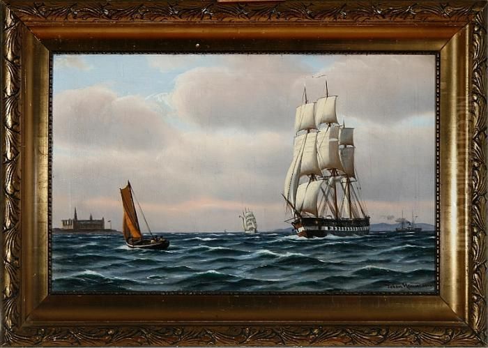Jylland Oil Painting by Johann Neumann