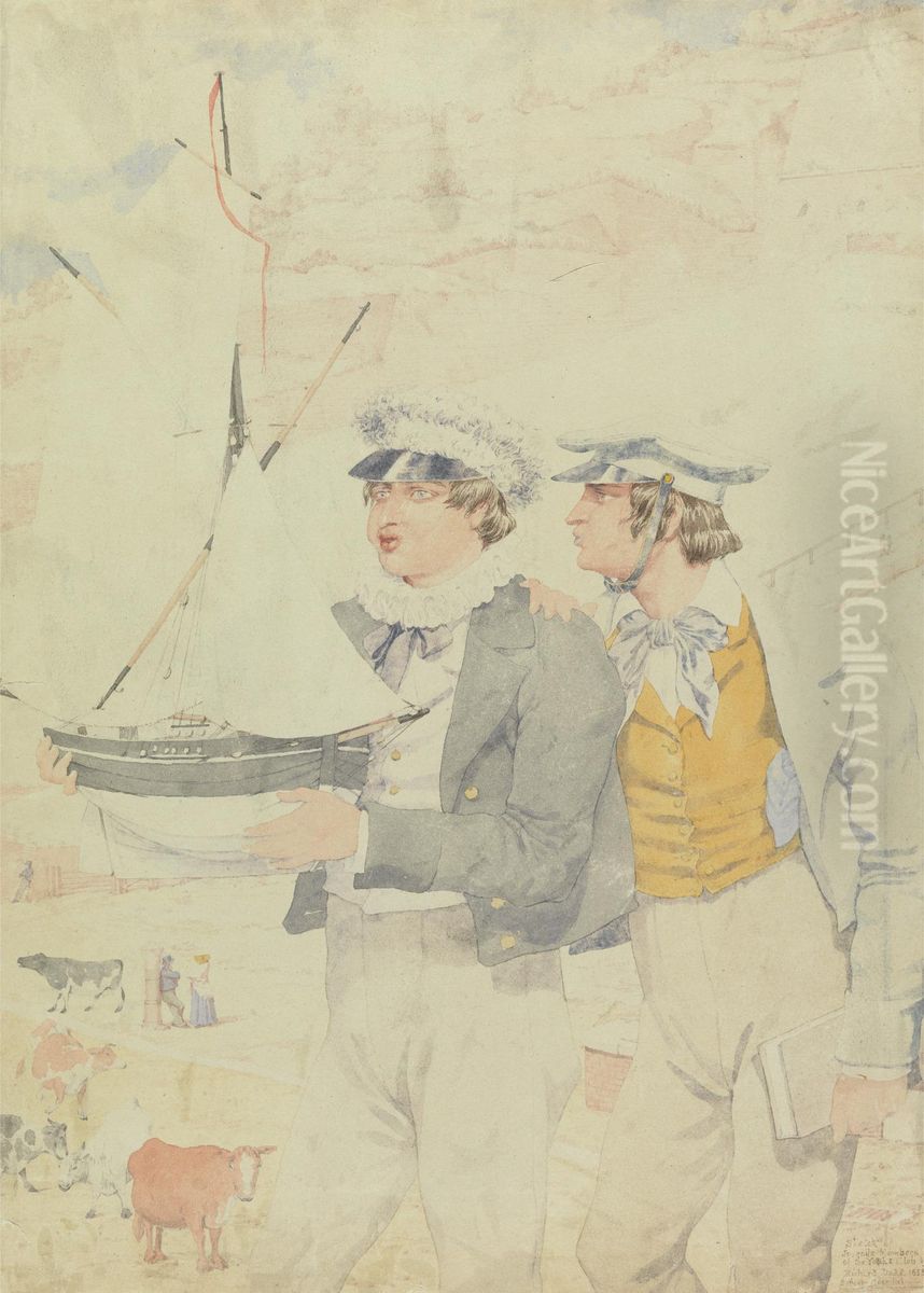 Juvenile Members of the Yacht Club Oil Painting by Richard Dadd