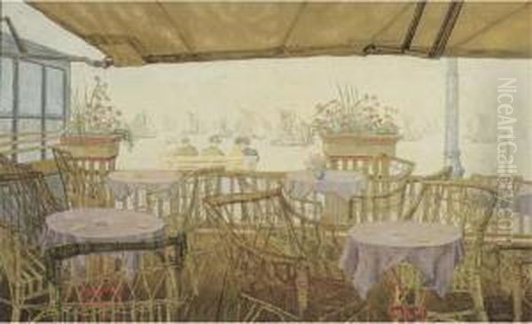 Uitzeilende Vischersvloot Oil Painting by Jaap Nieweg