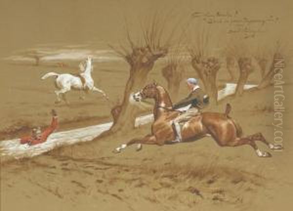 Stick In Your Tuppeny! Oil Painting by Basil J. Nightingale