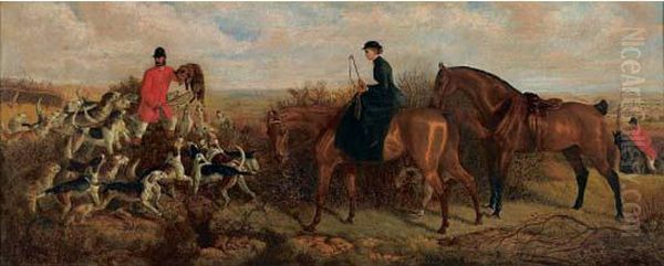 La Chasse A Courre Au Renard Oil Painting by Basil J. Nightingale