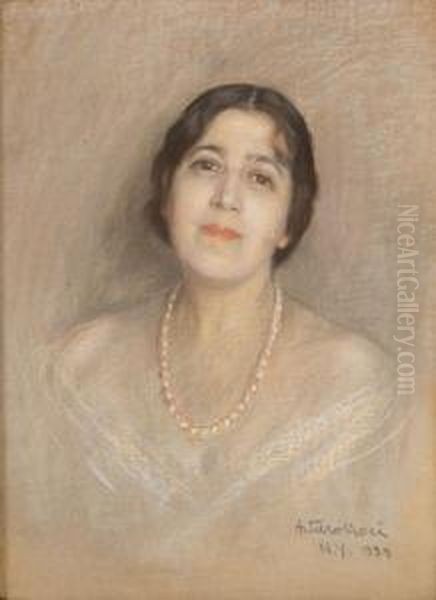 Ritratto Di Donna Oil Painting by Arturo Noci