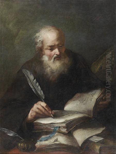 Saint Augustin Oil Painting by Giuseppe Nogari