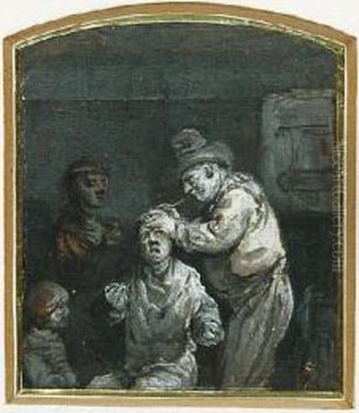 Operacja Oil Painting by Jean-Pierre Norblin De La Gourdaine